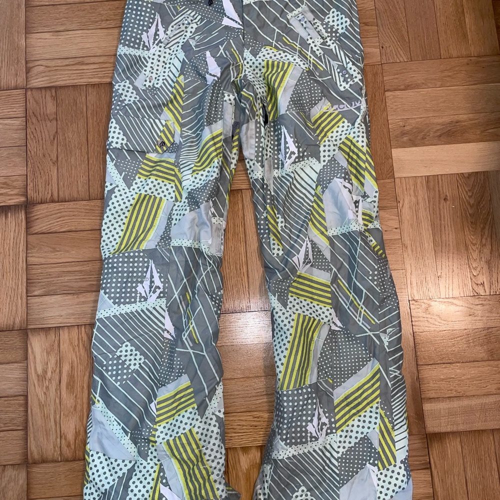 Colorful Geometric Pattern Pants - image 1